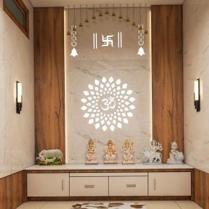 Stylish Home- Modern Mandir Design